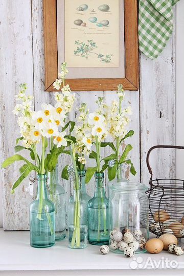 Винтажные банки, склянки, бутылки и графины