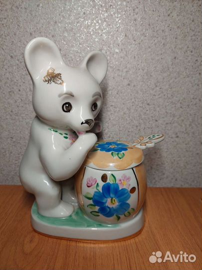 Мишка лакомка Дулево Фарфор СССР