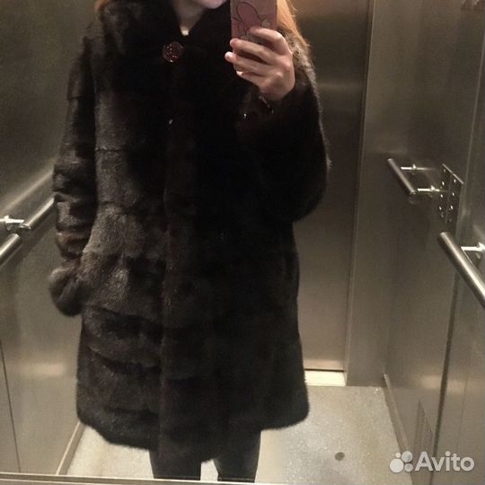 Шуба норковая 46