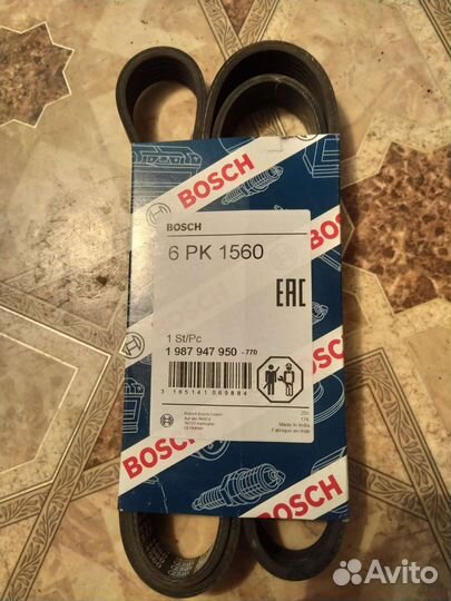 Ремень генератора вosch 6 PK 1560 (длина)
