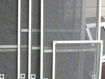 Москитная сетка на окна для самостоятельной сборки 1500 х 750мм белая