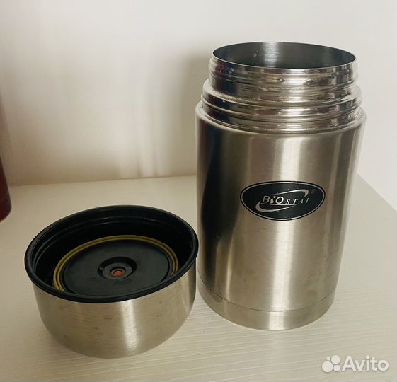 Термос с широким горлом для еды Biostal