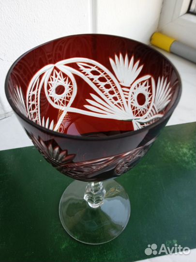 Бокал марганцевый хрусталь