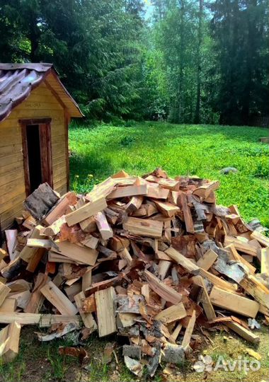 Дрова колотые сухие