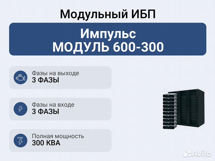 Модульный ибп Импульс модуль 600-300