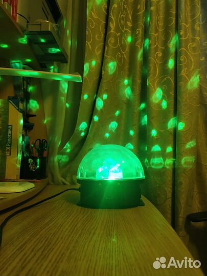 Диско-шар новогодний с пультом и динамиком