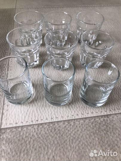 Стаканы рюмки