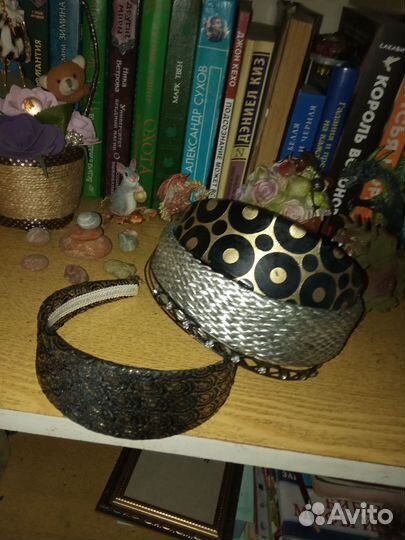 Ободки на голову и серьги