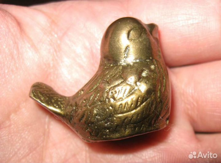 Статуэтка фигурка Воробей бронза Европа 1950-60 гг