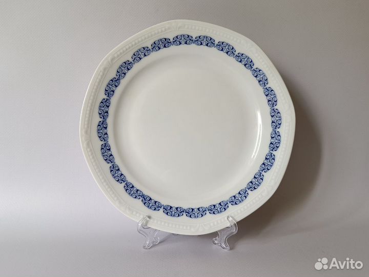 Новые большие тарелки Чехия Набор 6 шт