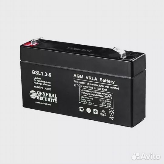 Аккумулятор General Security GSL 1.3-6
