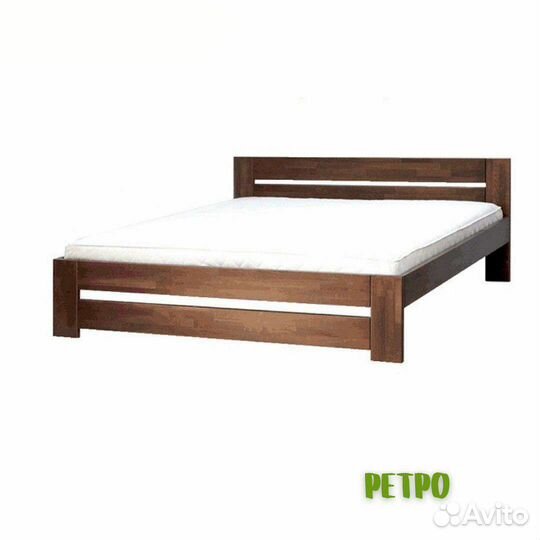 Кровать из массива дерева Ретро