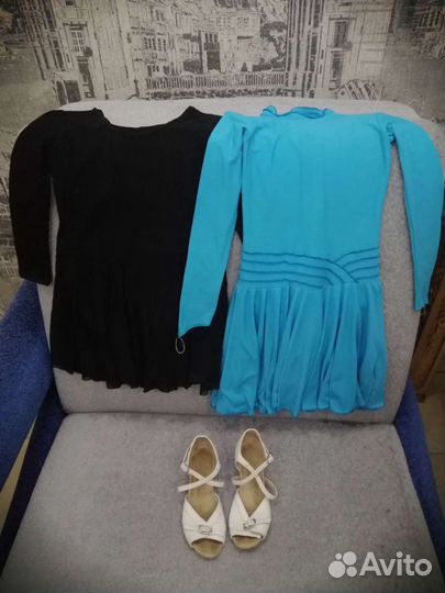 Платье для танцев, тренировок, туфли