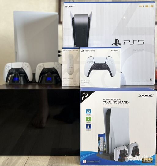 Sony playstation 5 с дисководом 2 джойстика