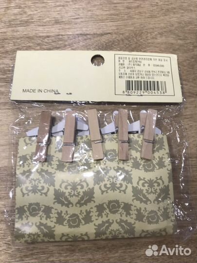 Прищепки декоративные 10 шт новые