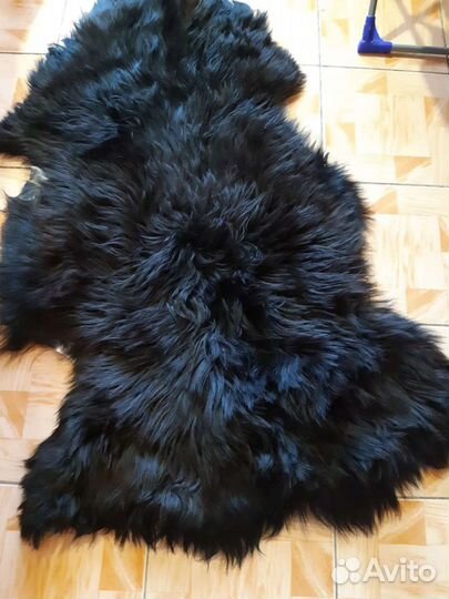 Меховая накидка на диван