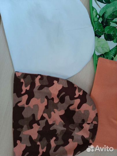 Шапочки двухслойные р.50-52