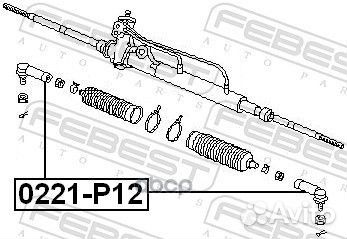 Наконечник р/т nissan almera 95-00/primera(P10