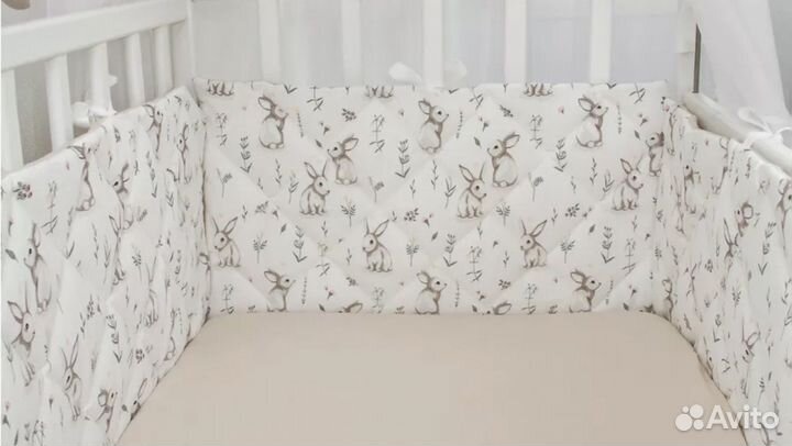 Бортики и балдахин в кроватку