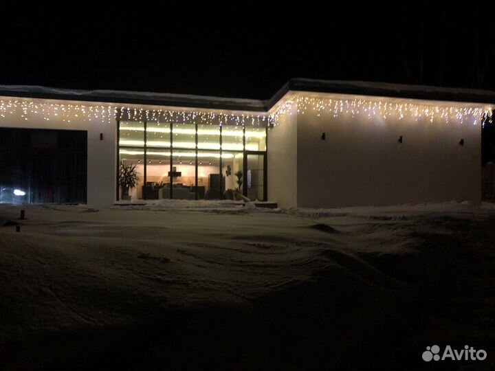 Световое украшение домов