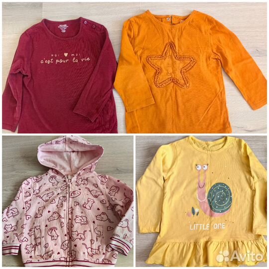 Толстовка, лонгслив, кофты для девочки р.86