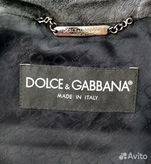 Куртка кожаная мужская Dolce Gabbana, р. 46-48