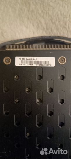 Видеокарта msi Radeon r9 380 gaming 4g