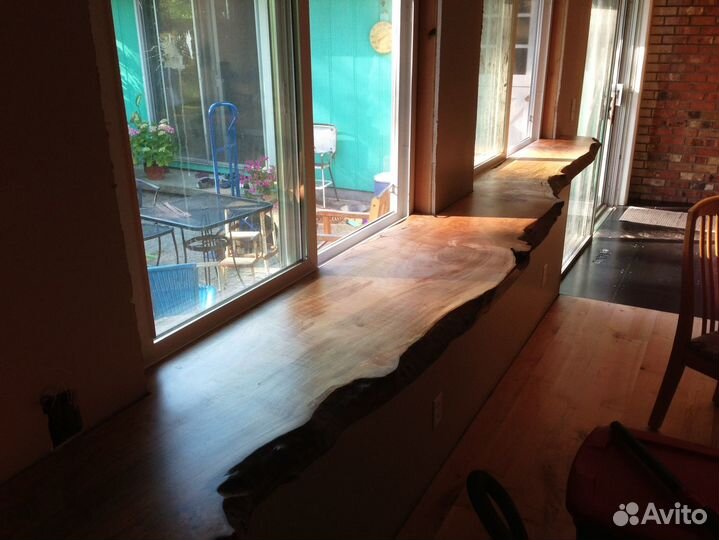 Деревянный подоконник, подоконник из слэба