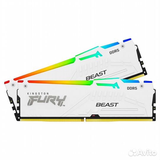 Оперативная память 64GB Kingston Fury Beast White RGB XMP KF556C40bwak2-64