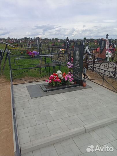 Установка памятников, благоустройство могил