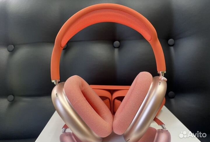 Airpods Max Pink with Red новинка