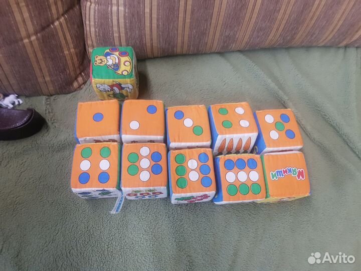 Развивающий кубик мягкий