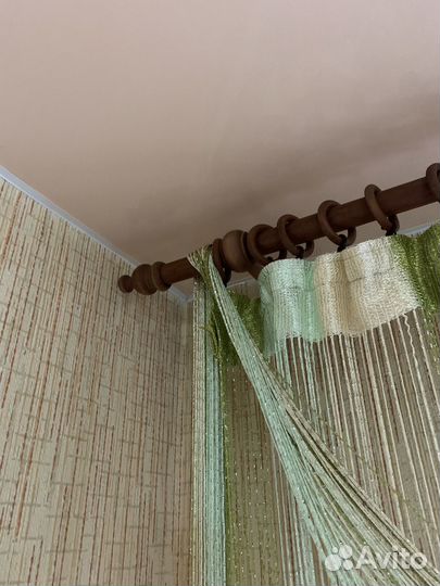 Карниз гардина цвет темный дуб дерево