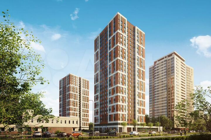 2-к. квартира, 62,8 м², 11/25 эт.