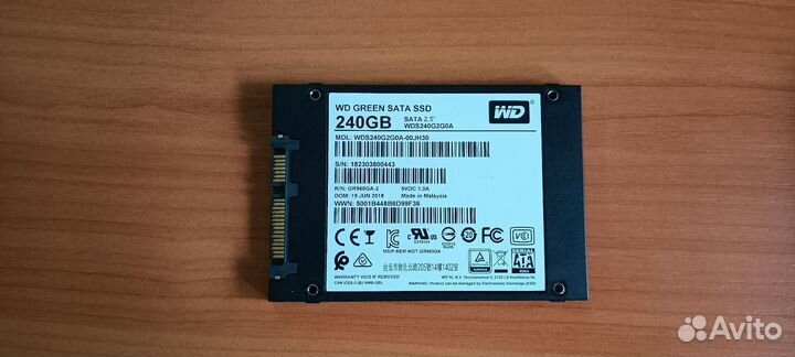 SSD wd green 240 gb