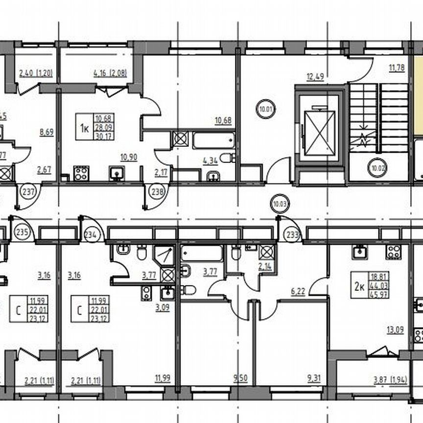 1-к. квартира, 35,2 м², 10/12 эт.