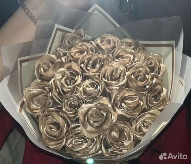 Букет из атласных лент