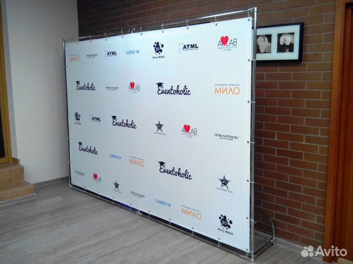 BrandWall-PressWall изготовление баннера