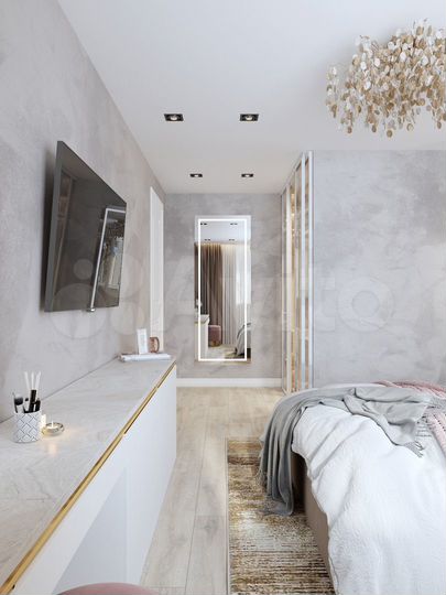 2-к. апартаменты, 59,7 м², 51/78 эт.