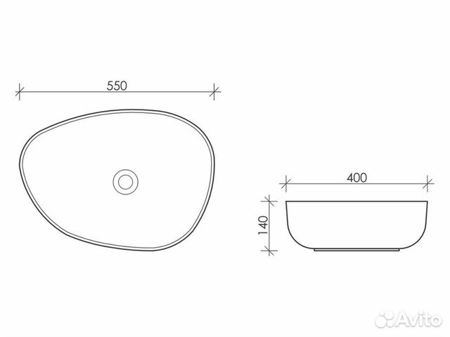 Раковина накладная Ceramica Nova Element CN5003