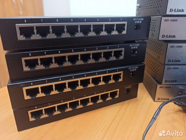 Коммутаторы 8 портов в металлическом корпусе