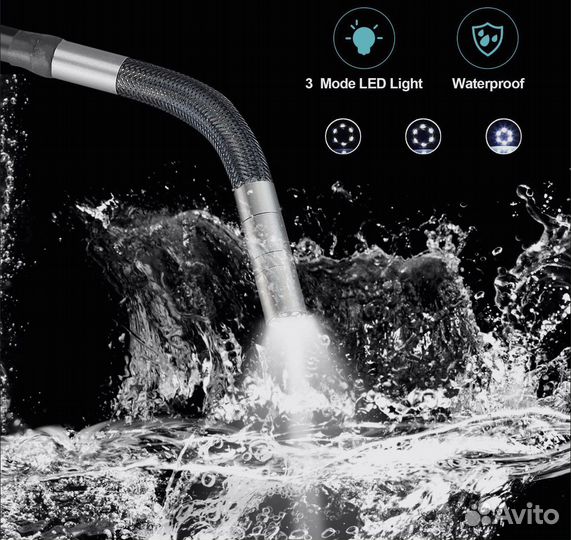 Эндоскоп с поворотной камерой 8,5 мм Ralcam F408A