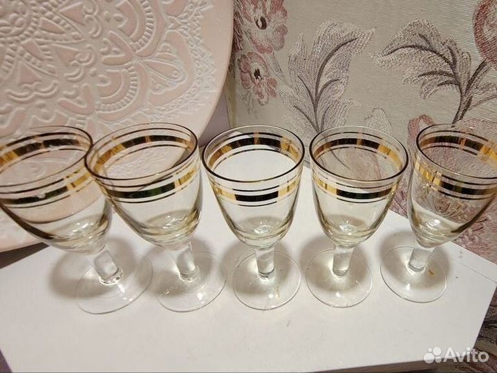 Набор рюмок СССР 5 шт
