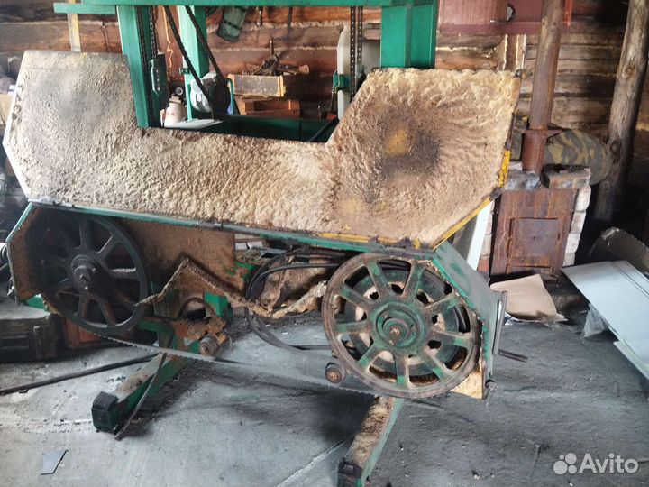 Ленточная пилорама бу 2 двигателя