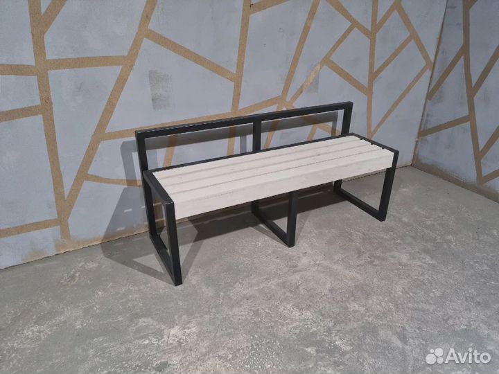 Скамья в стиле лофт