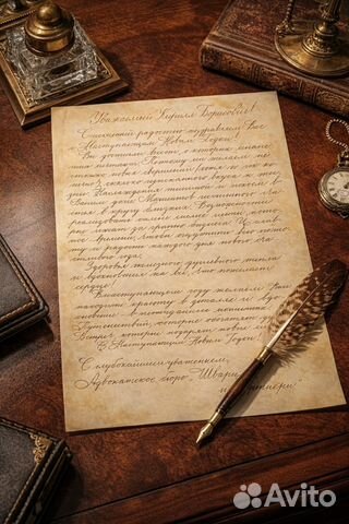 Каллиграфия на заказ, письма, стихотворения, Санкт-Петербург