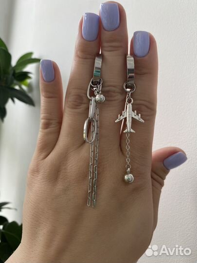 Асимметричные серьги