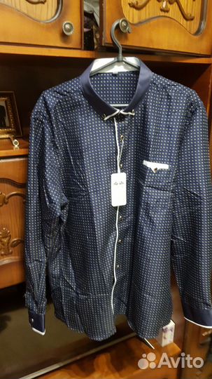 Рубашка мужская с длинным рукавом