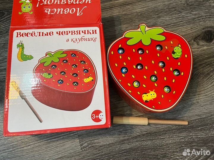 Магнитная рыбалка. Накорми птенца червяками