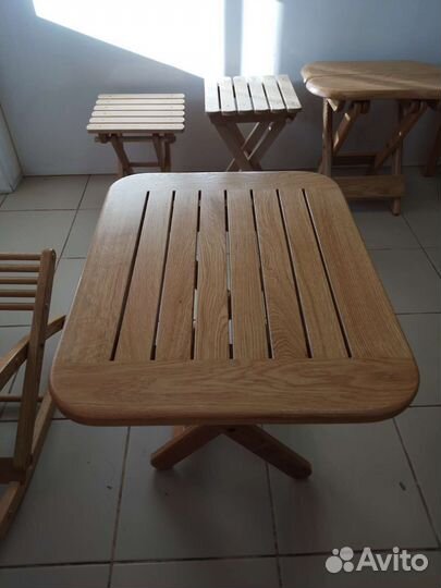 Журнальный столик из массива дуба (раскладной )